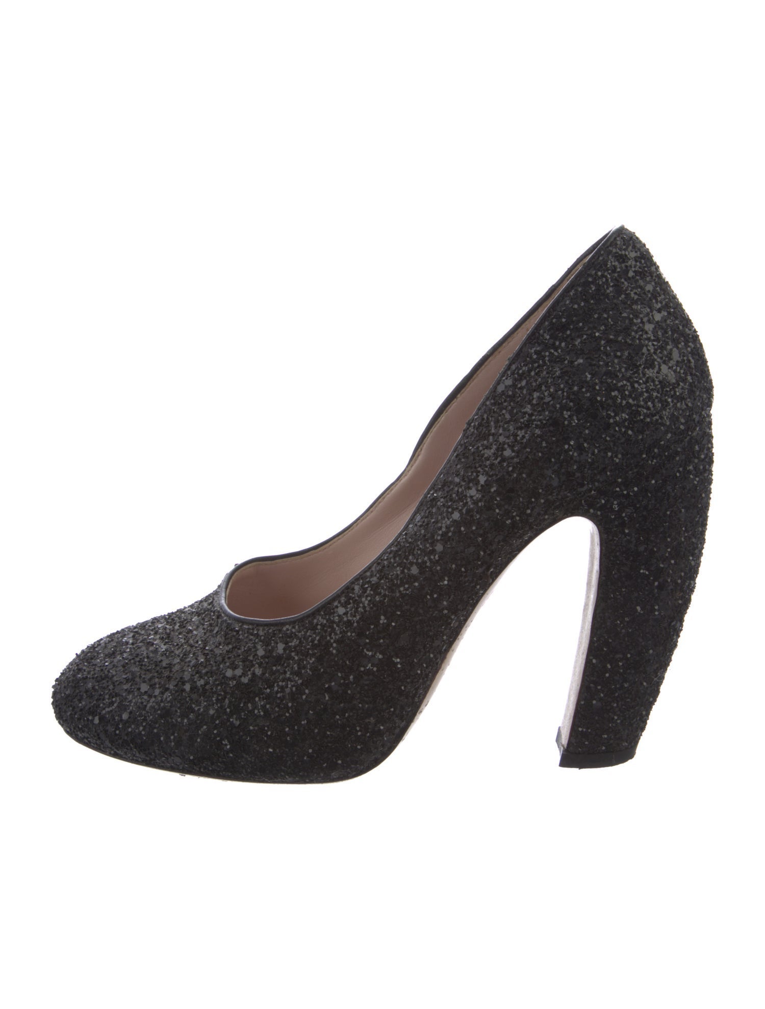 Miu Miu Glitter Glitter Accents Pumps