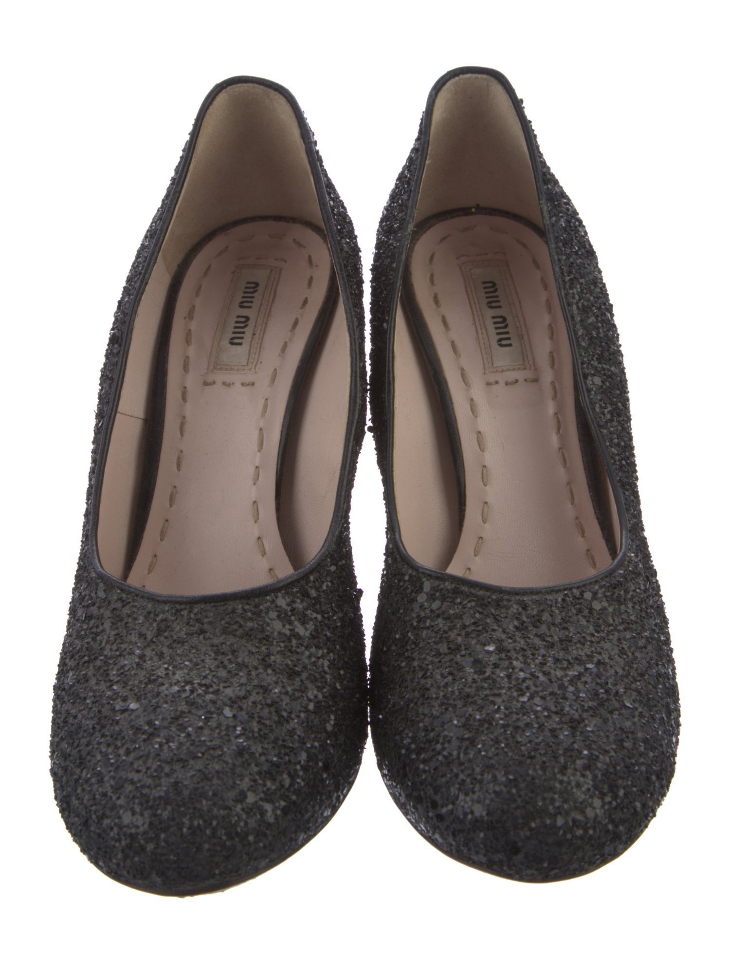 Miu Miu Glitter Glitter Accents Pumps