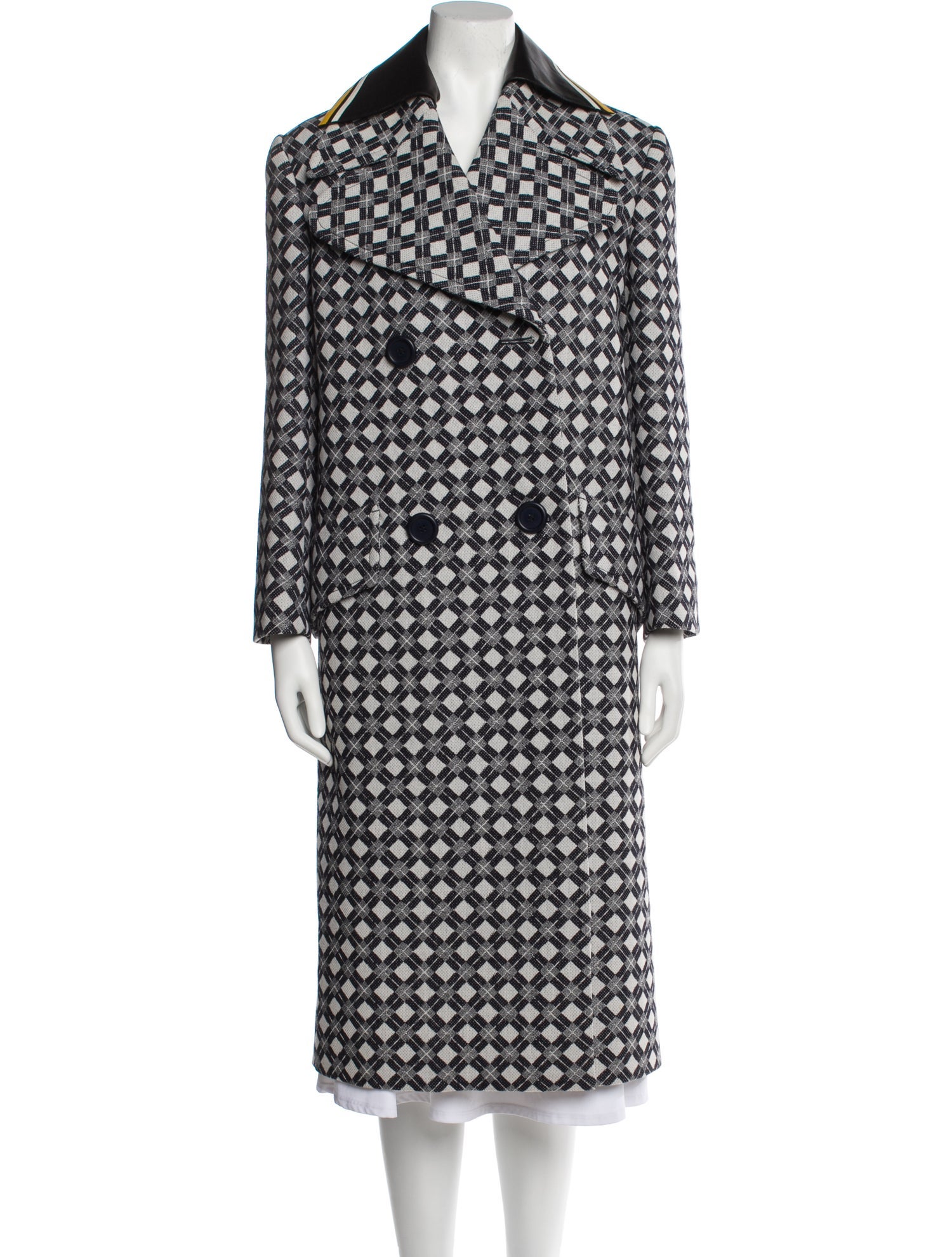 Miu Miu 2015 Virgin Wool Peacoat