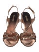Miu Miu 2010's Leather Slingback Sandals