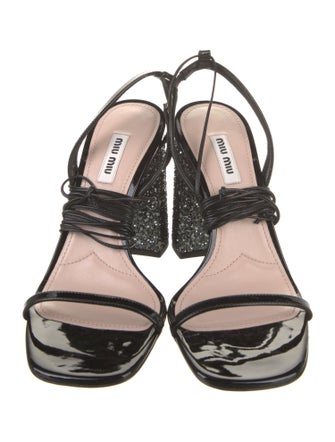 Miu Miu Glitter Sandals