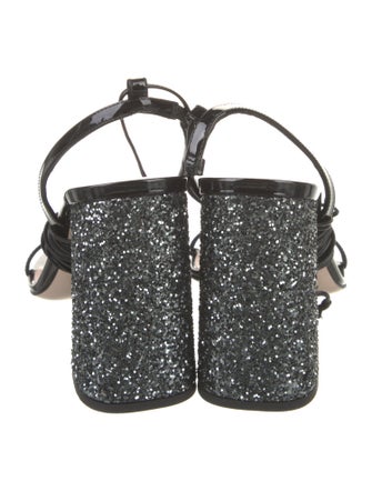 Miu Miu Glitter Sandals