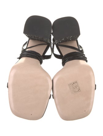 Miu Miu Glitter Slingback Sandals