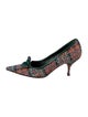 Miu Miu Tweed Tweed Pattern Pumps