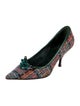 Miu Miu Tweed Tweed Pattern Pumps