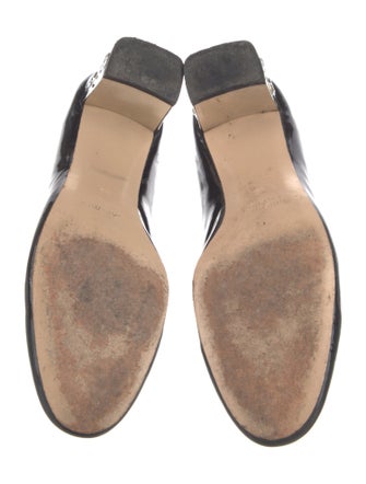 Miu Miu Patent Leather Crystal Embellishments Pumps