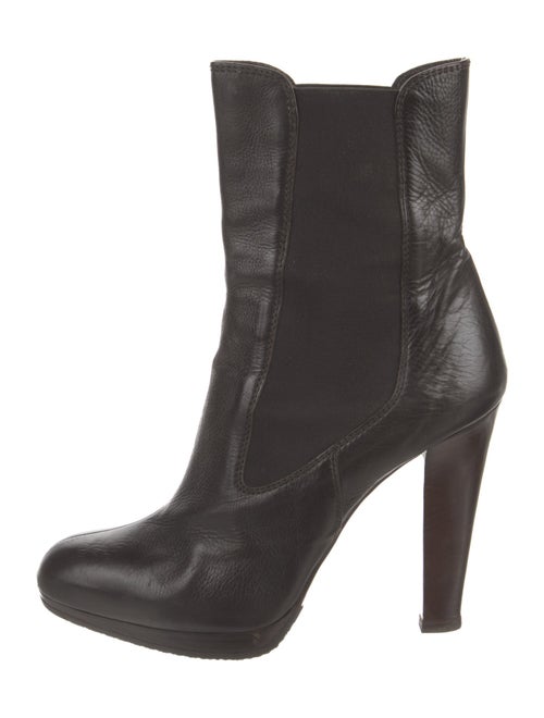 Miu Miu Leather Chelsea Boots