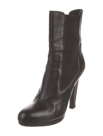 Miu Miu Leather Chelsea Boots