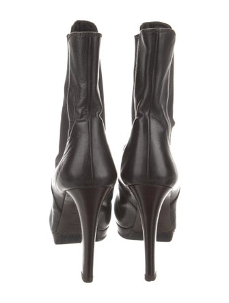 Miu Miu Leather Chelsea Boots