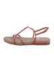 Miu Miu Patent Leather T-Strap Sandals