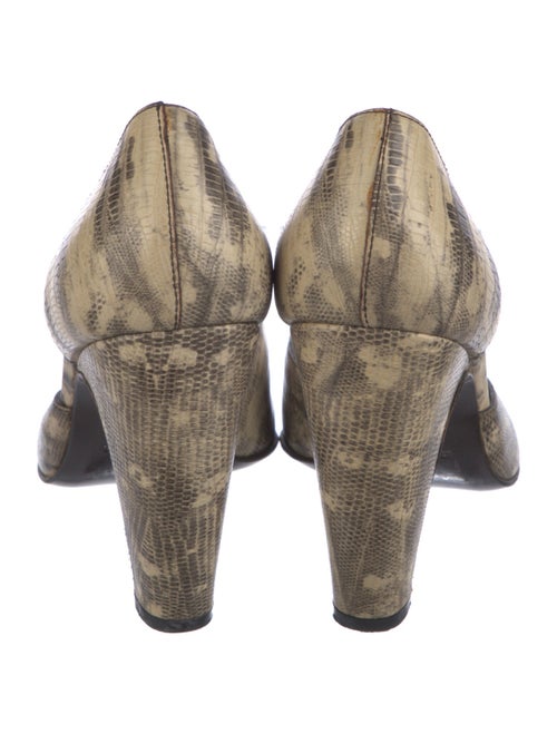 Miu Miu Leather Animal Print D'Orsay Pumps