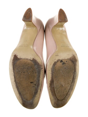 Miu Miu Patent Leather Crystal Embellishments Pumps