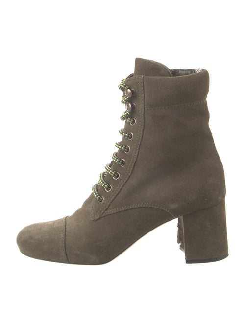 Miu Miu Suede Lace-Up Boots