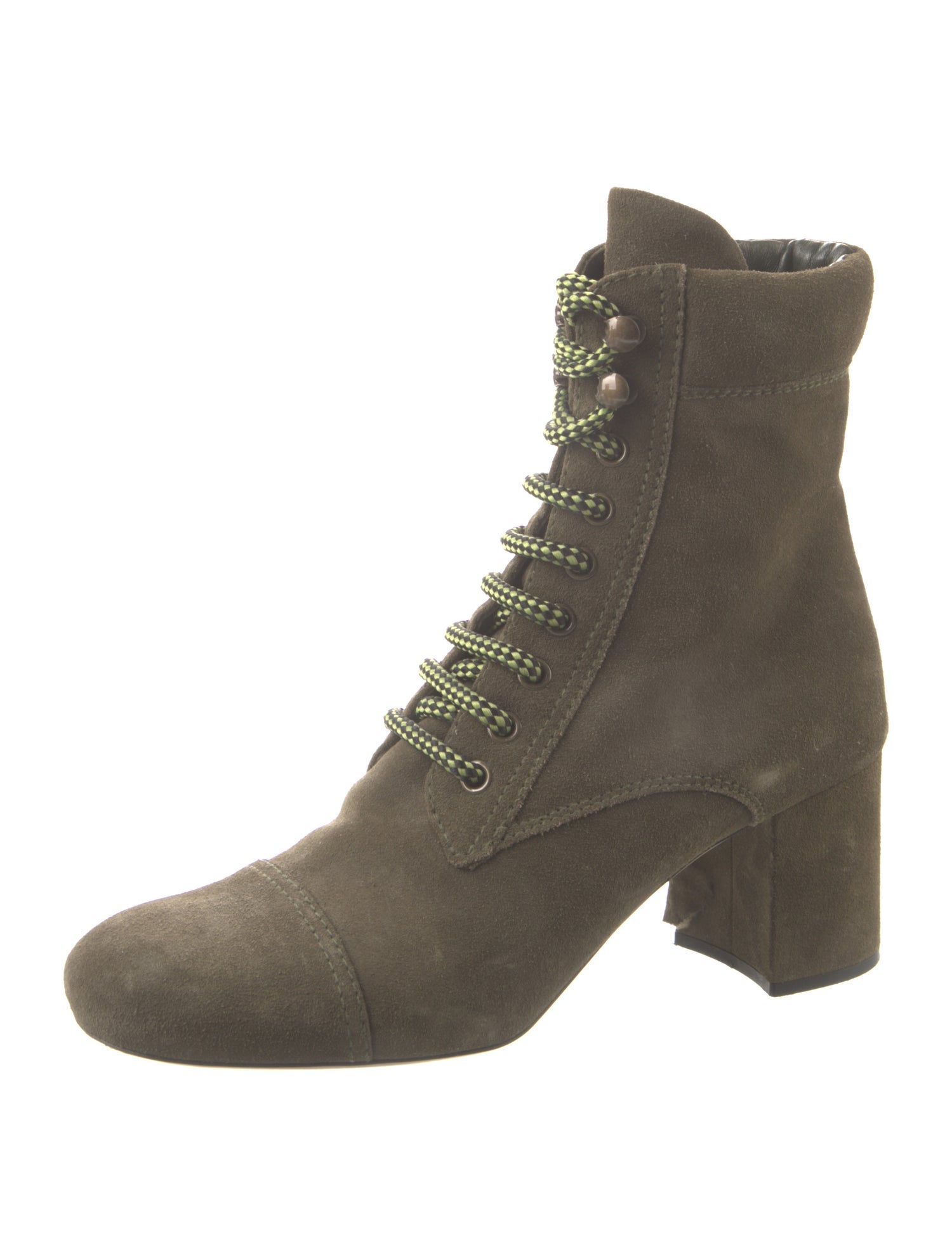 Miu Miu Suede Lace-Up Boots