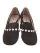 Miu Miu Suede Crystal Embellishments Pumps