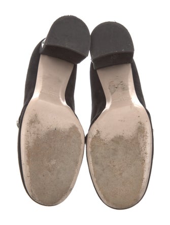 Miu Miu Suede Crystal Embellishments Pumps