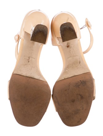 Miu Miu Patent Leather Sandals