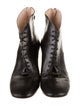 Miu Miu Leather Lace-Up Boots