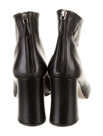 Miu Miu Leather Lace-Up Boots