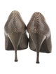 Miu Miu Snakeskin Animal Print Pumps