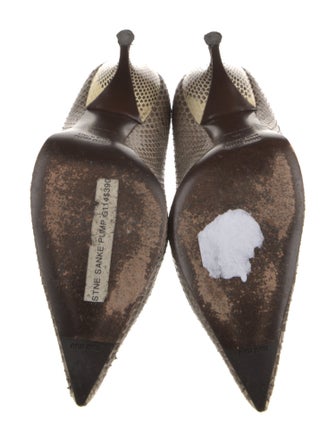 Miu Miu Snakeskin Animal Print Pumps