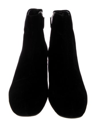 Miu Miu Velvet Crystal Embellishments Boots