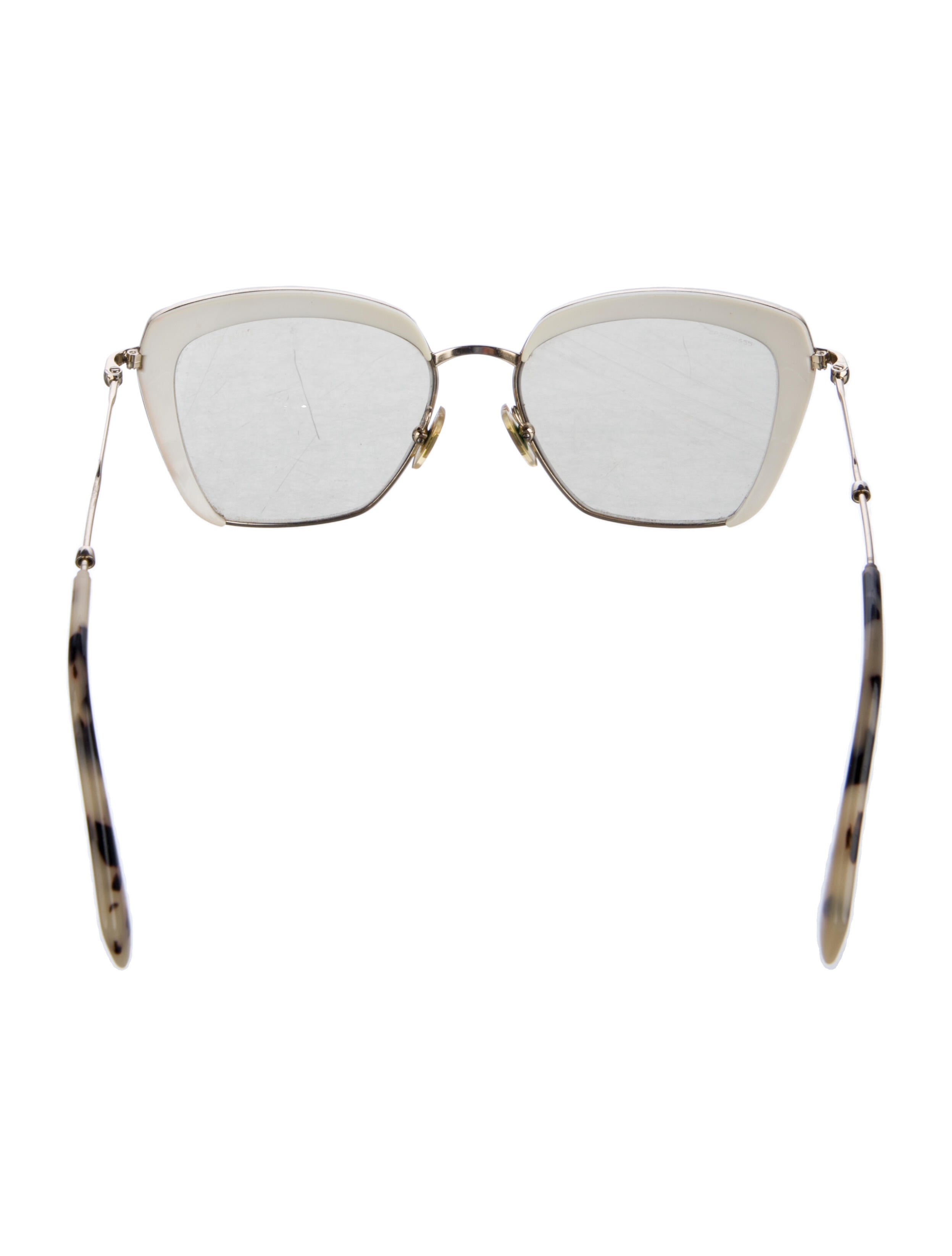 Miu Miu Square Mirrored Sunglasses