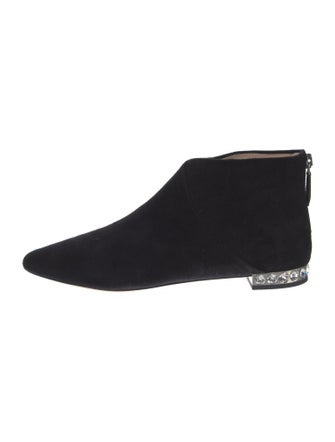 Miu Miu Suede Crystal Embellishments Boots