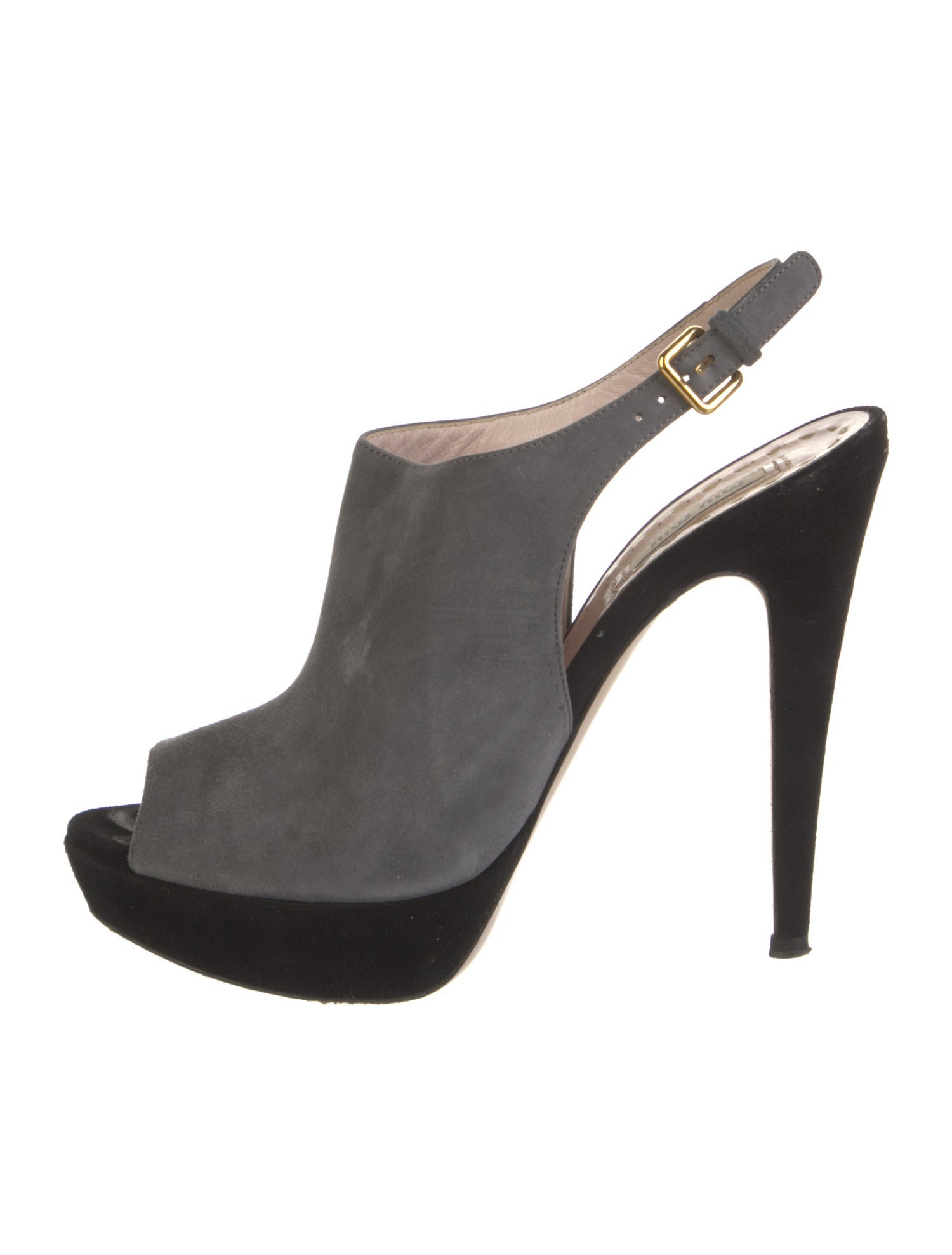 Miu Miu Suede Slingback Pumps