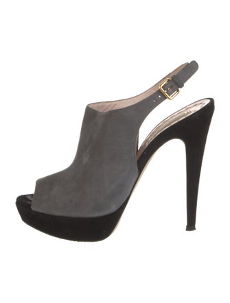 Miu Miu Suede Slingback Pumps