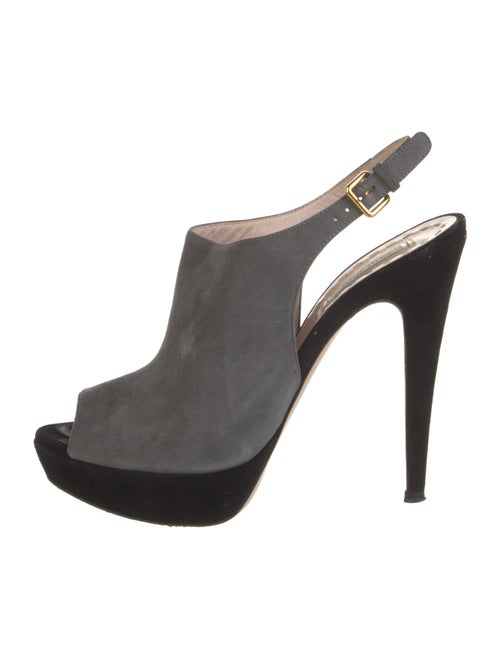 Miu Miu Suede Slingback Pumps