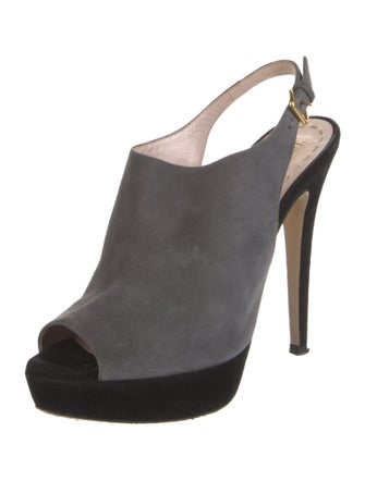 Miu Miu Suede Slingback Pumps