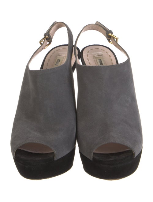 Miu Miu Suede Slingback Pumps