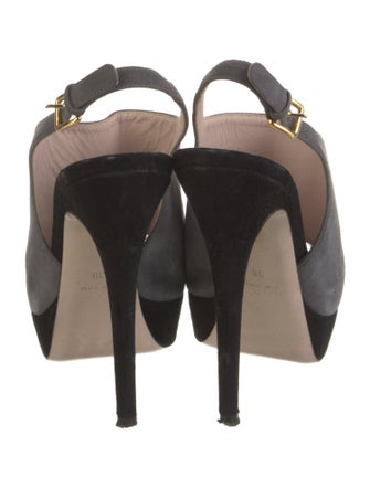 Miu Miu Suede Slingback Pumps