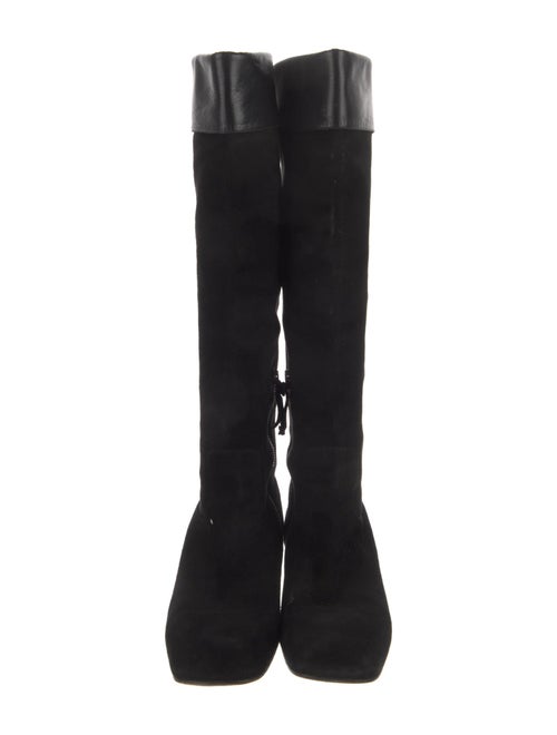 Miu Miu Suede Crystal Embellishments Boots