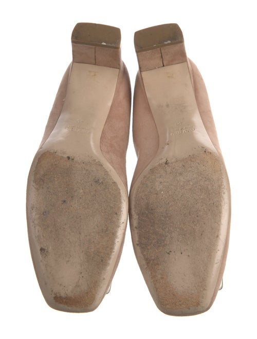 Miu Miu Suede Crystal Embellishments Pumps