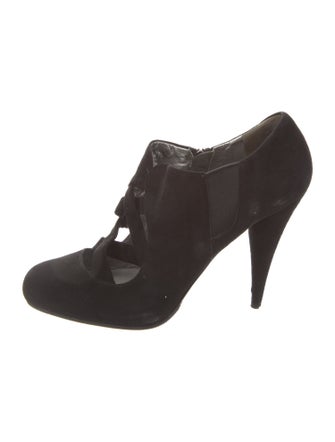 Miu Miu Suede T-Strap Pumps