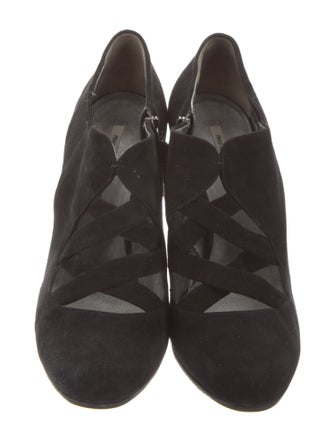 Miu Miu Suede T-Strap Pumps