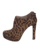 Miu Miu Ponyhair Animal Print Lace-Up Boots