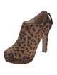 Miu Miu Ponyhair Animal Print Lace-Up Boots
