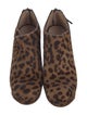 Miu Miu Ponyhair Animal Print Lace-Up Boots