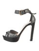 Miu Miu Glitter Glitter Accents Sandals