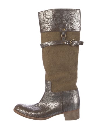 Miu Miu Leather Riding Boots