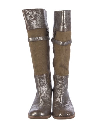 Miu Miu Leather Riding Boots