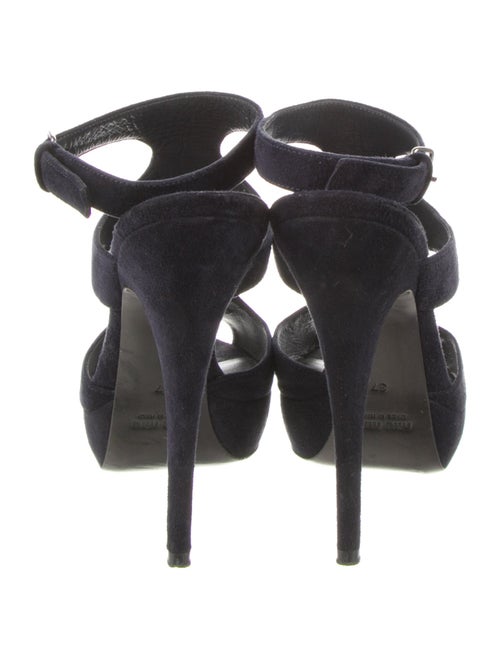 Miu Miu Suede T-Strap Sandals