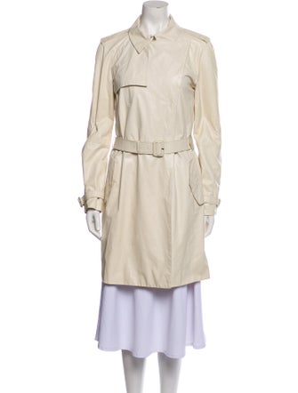 Miu Miu Late 2000's - Early 2010's Leather Trench Coat