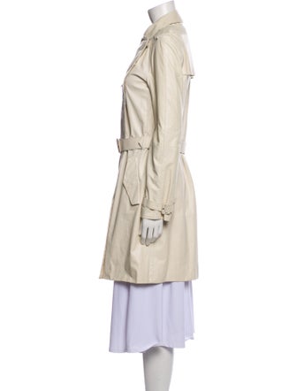 Miu Miu Late 2000's - Early 2010's Leather Trench Coat
