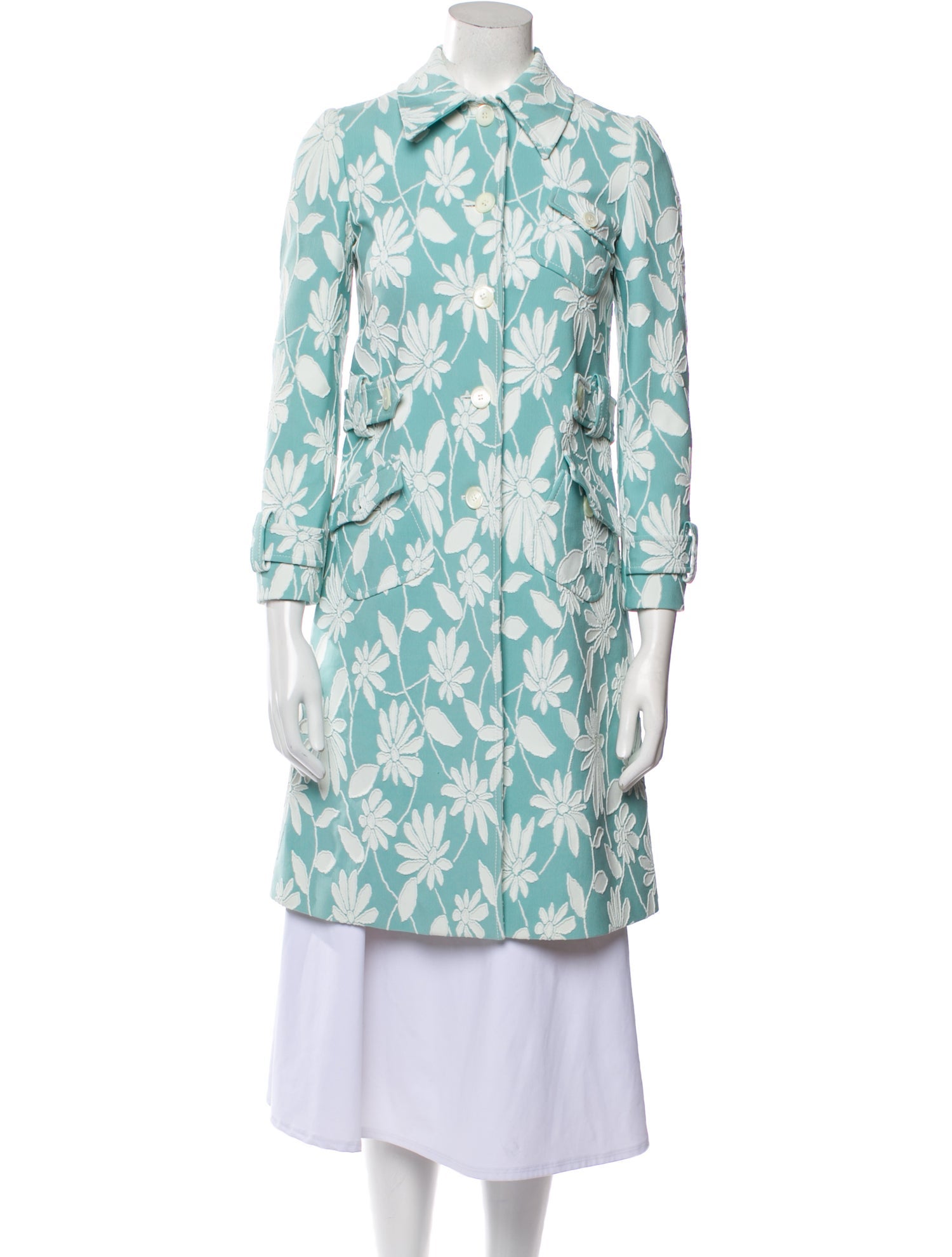 Miu Miu 2017 Floral Print Coat