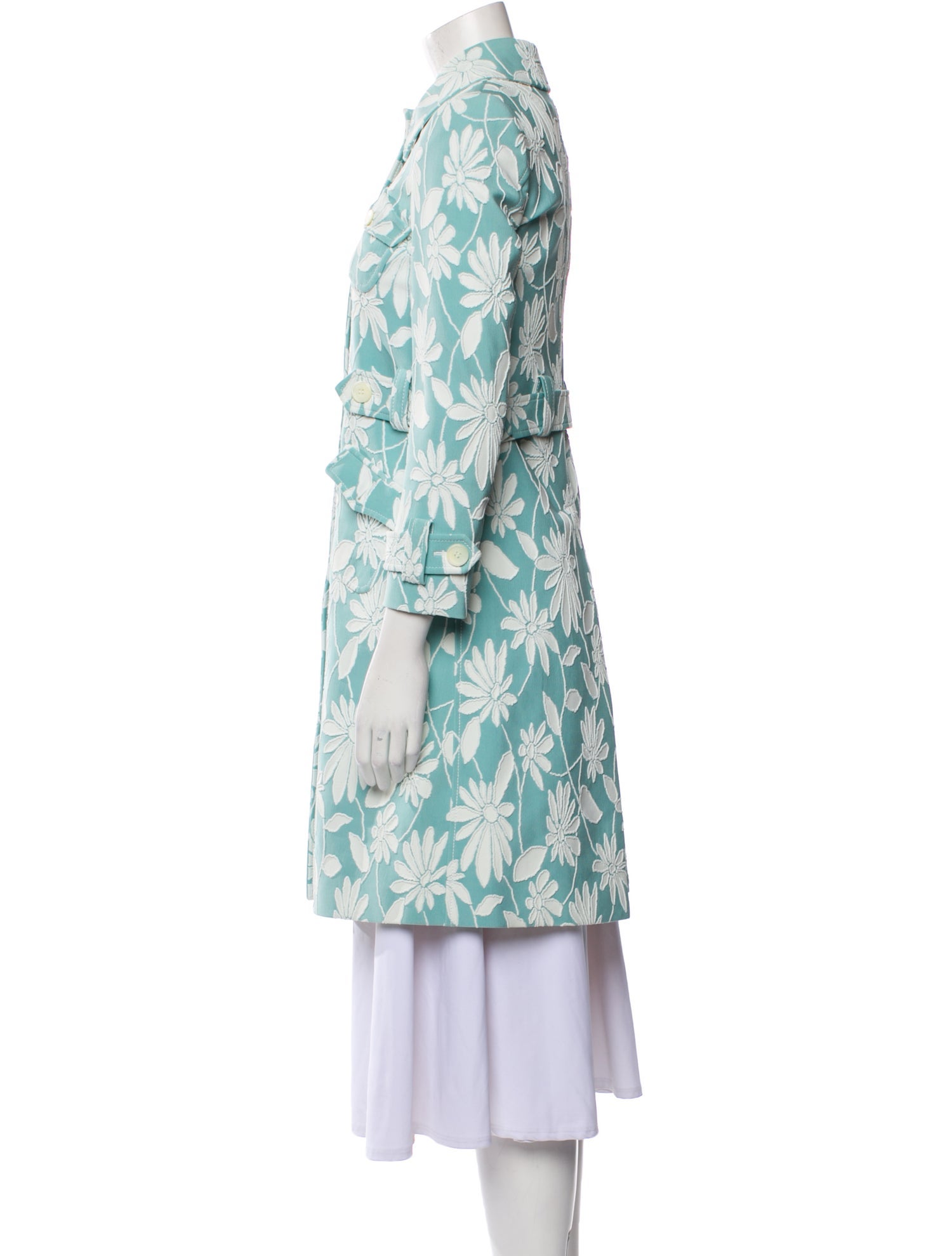 Miu Miu 2017 Floral Print Coat