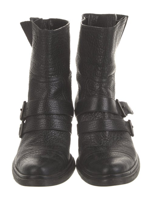 Miu Miu Leather Moto Boots